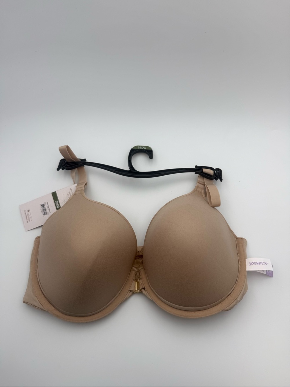 Joyspun Beige Lace T-Shirt Bra Underwired Padded Front Closure 38DD